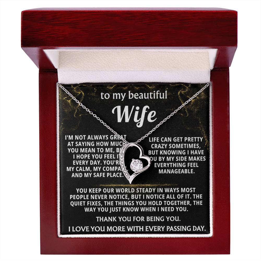 To My Wife, You are my calm, compass, and safe place.