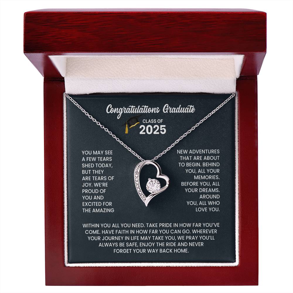 Class of 2026 Graduation Necklace Gift - Heart