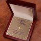 To My Best Friend-True friends are never far Heart Necklace Gift-[Heartfelt Family Gift]