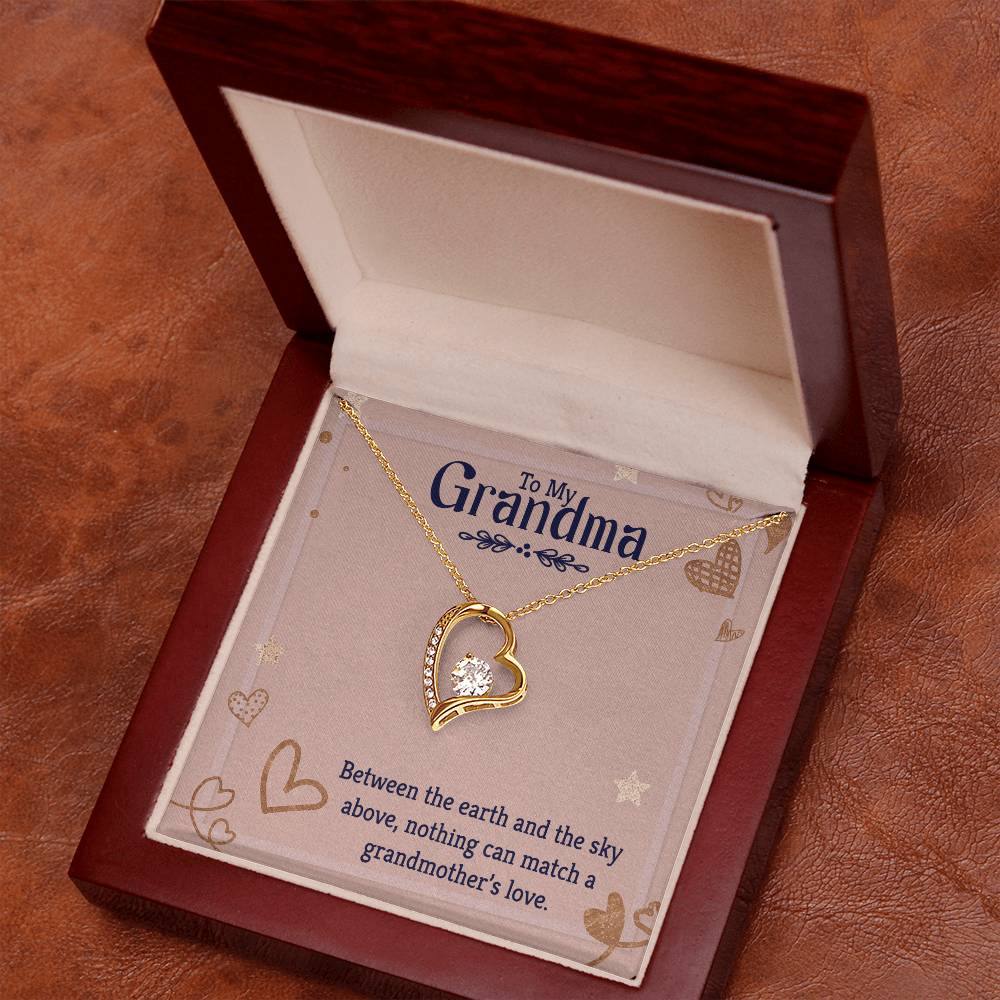 To my grandmother Heart Necklace Gift-[Heartfelt Family Gift]
