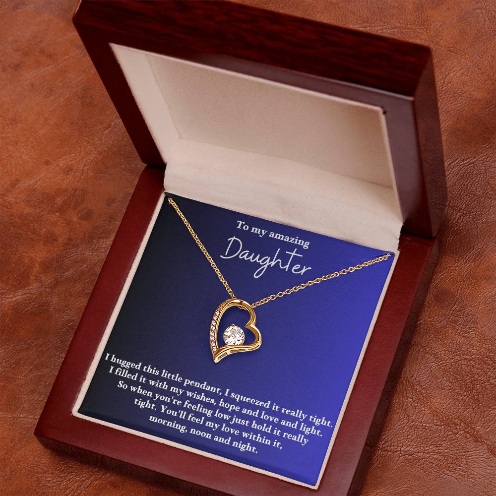 To My Daughter Forever Love  Necklace