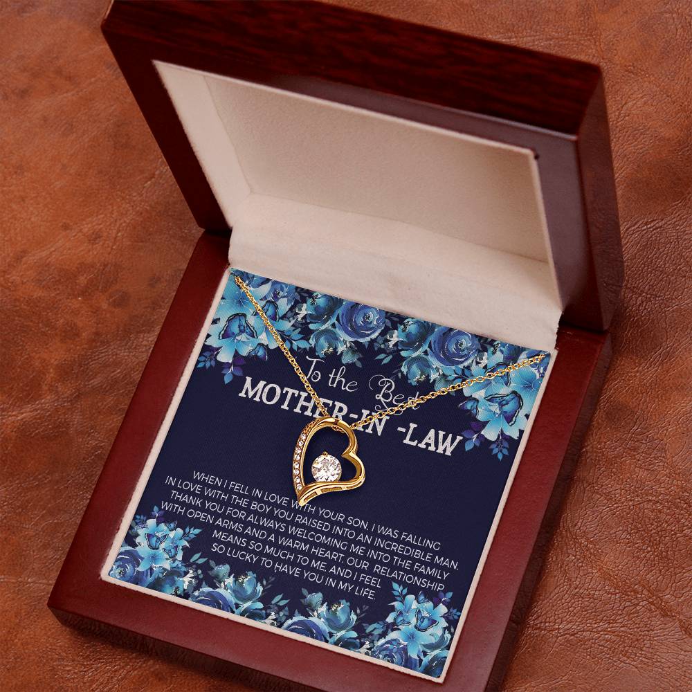 Mother in Law Heart Necklace Gift-[Heartfelt Family Gift]