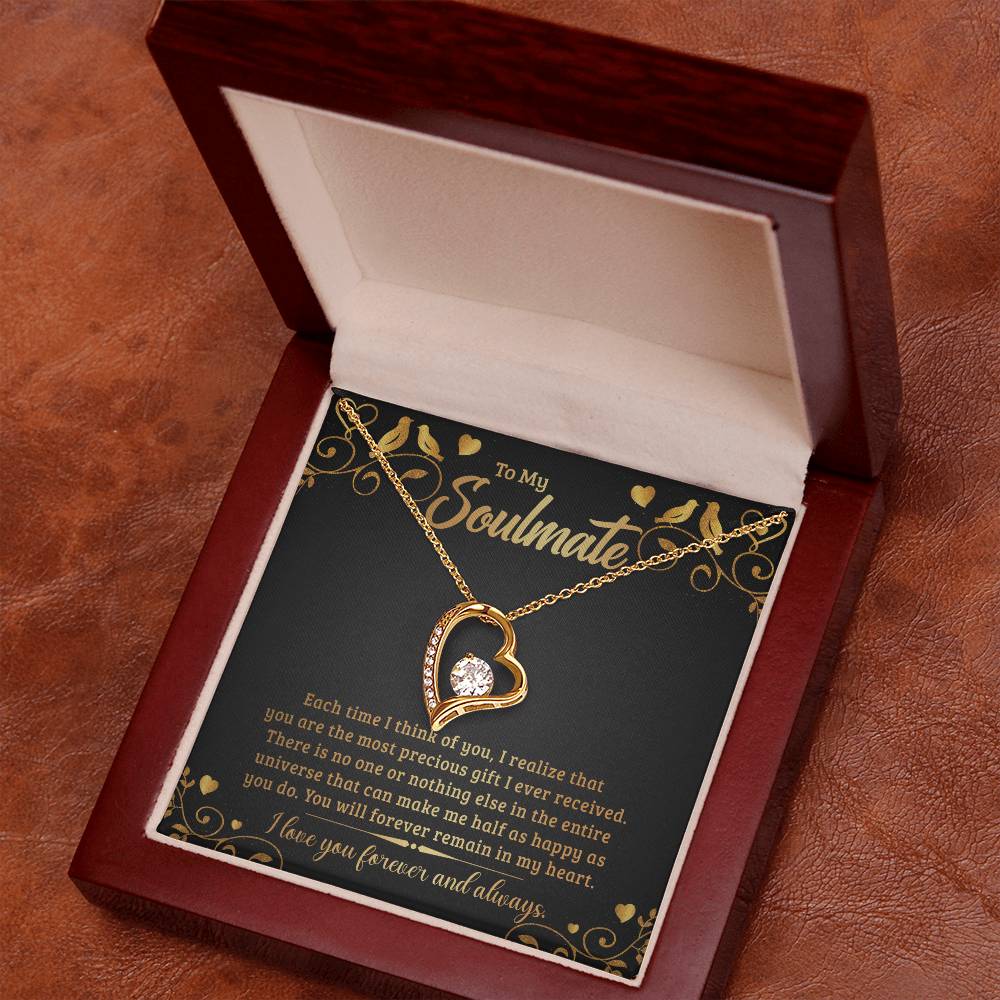 To My Soulmate  Heart Necklace Gift-[Heartfelt Family Gift]