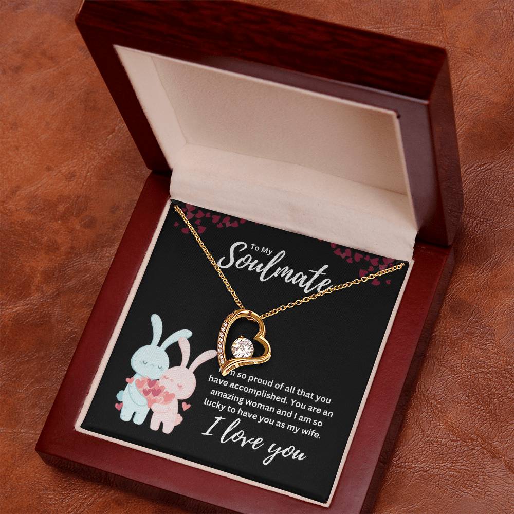 To my Soulmate Heart Necklace Gift-[Heartfelt Family Gift]
