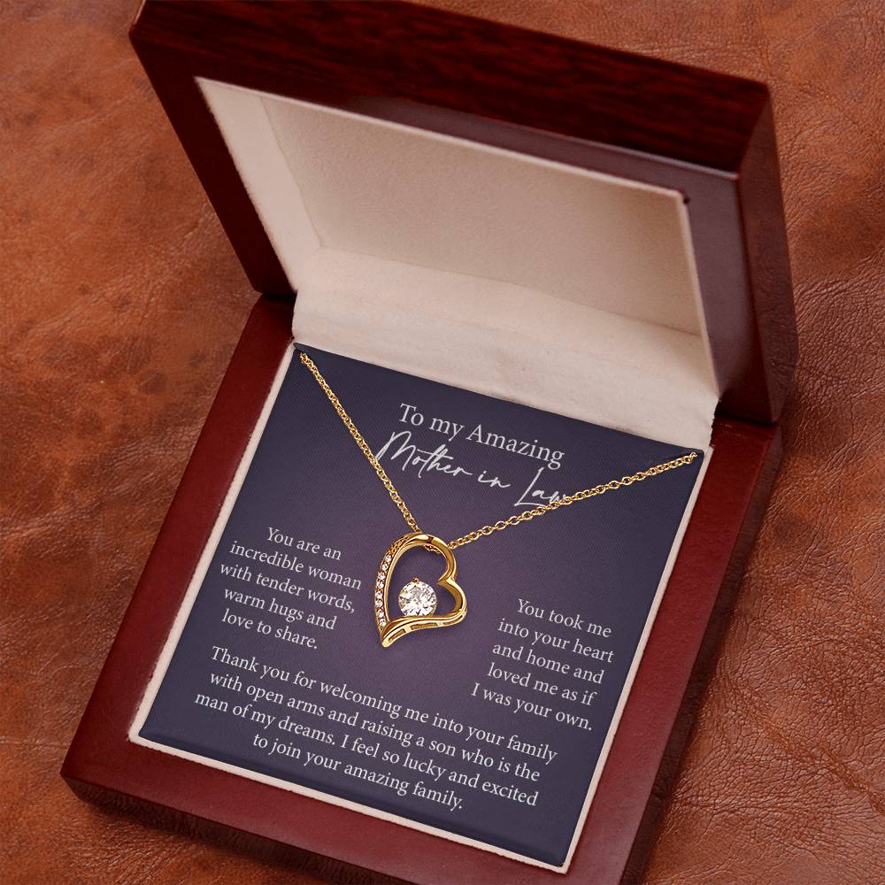 Mother in Law Heart Necklace Gift-[Heartfelt Family Gift]