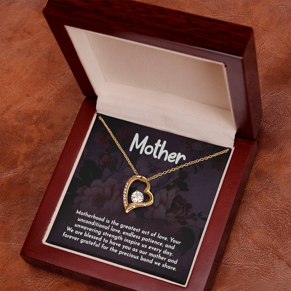 Mother Motherhood Heart Necklace Gift-[Heartfelt Family Gift]