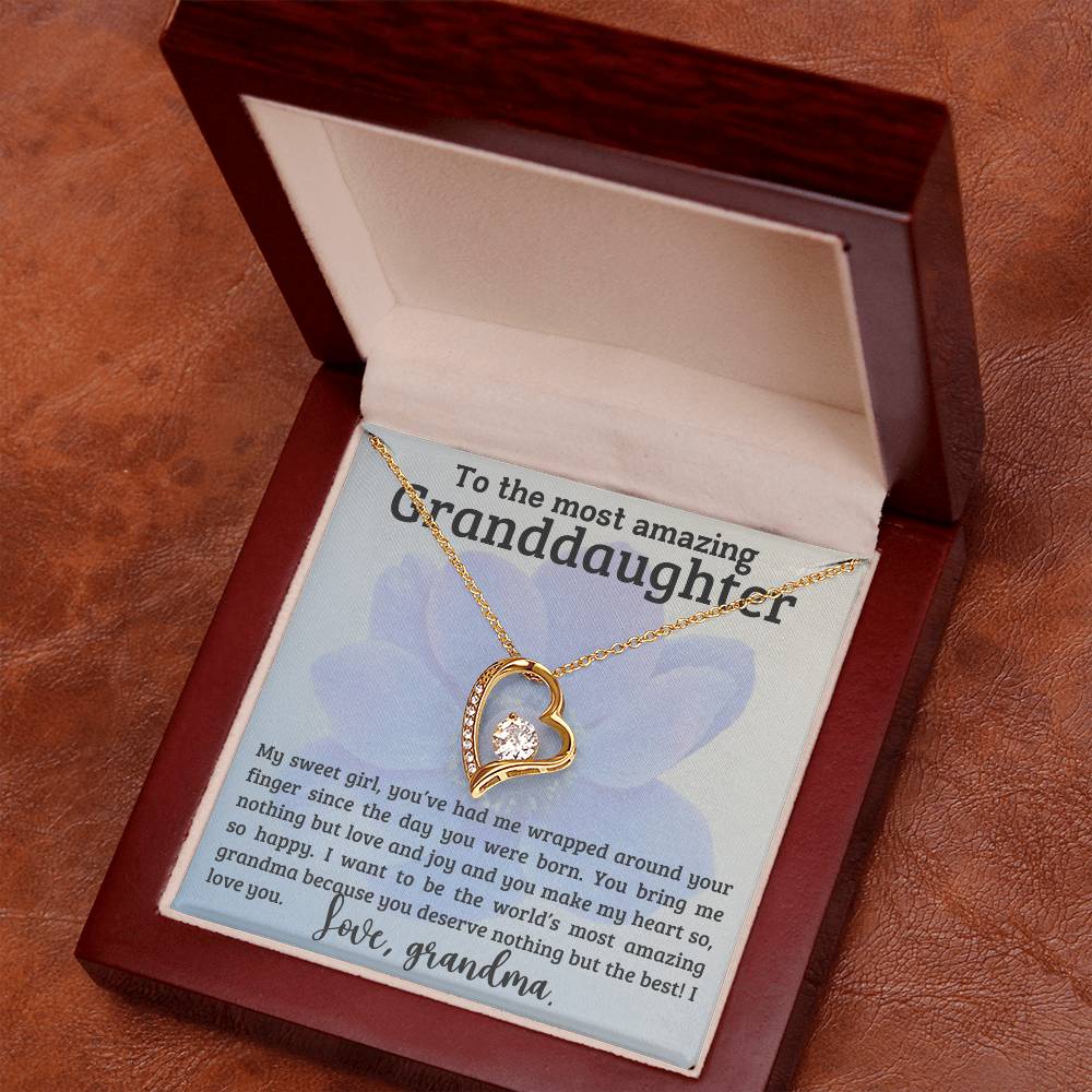Granddaughter Necklace - ChristmasBirthday Gift - To My Granddaughter-[Heartfelt Family Gift]