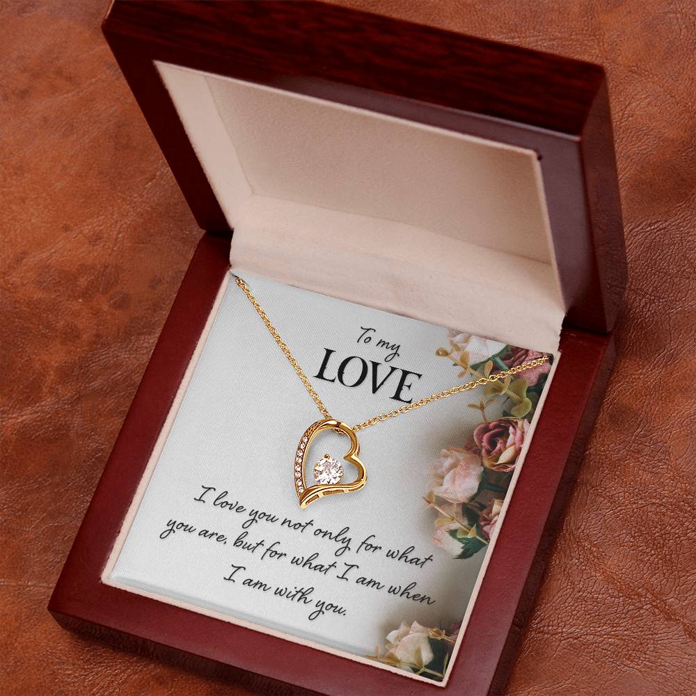 To My Love Floral Heart Necklace Gift-[Heartfelt Family Gift]