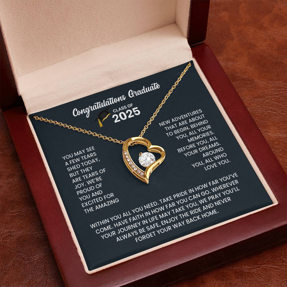 Class of 2026 Graduation Necklace Gift - Heart