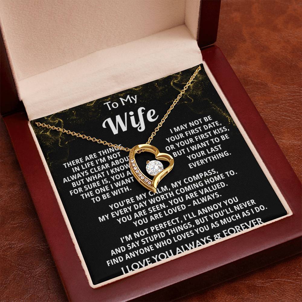 To My Wife, My heart knows you're my everything.