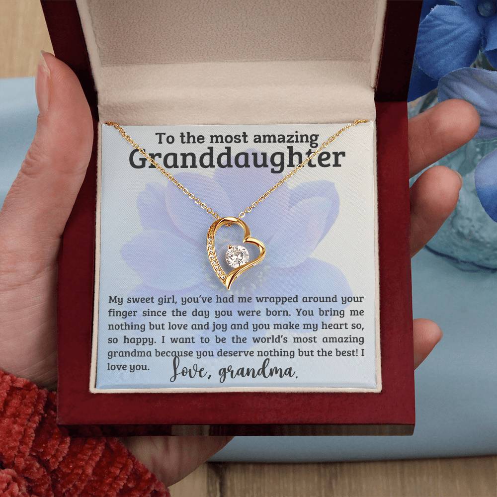 Granddaughter Necklace - ChristmasBirthday Gift - To My Granddaughter-[Heartfelt Family Gift]