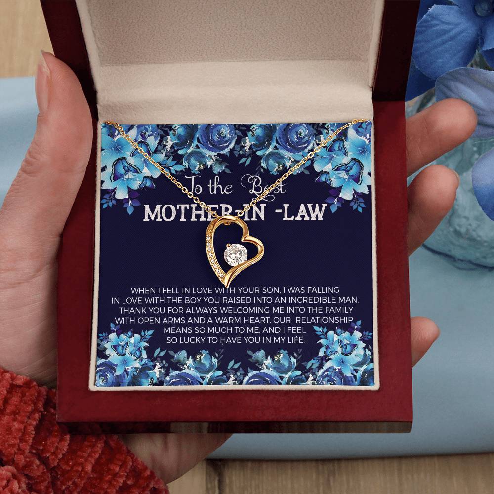 Mother in Law Heart Necklace Gift-[Heartfelt Family Gift]