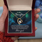 Daughter Greatest Joy Heart Necklace Gift-[Heartfelt Family Gift]