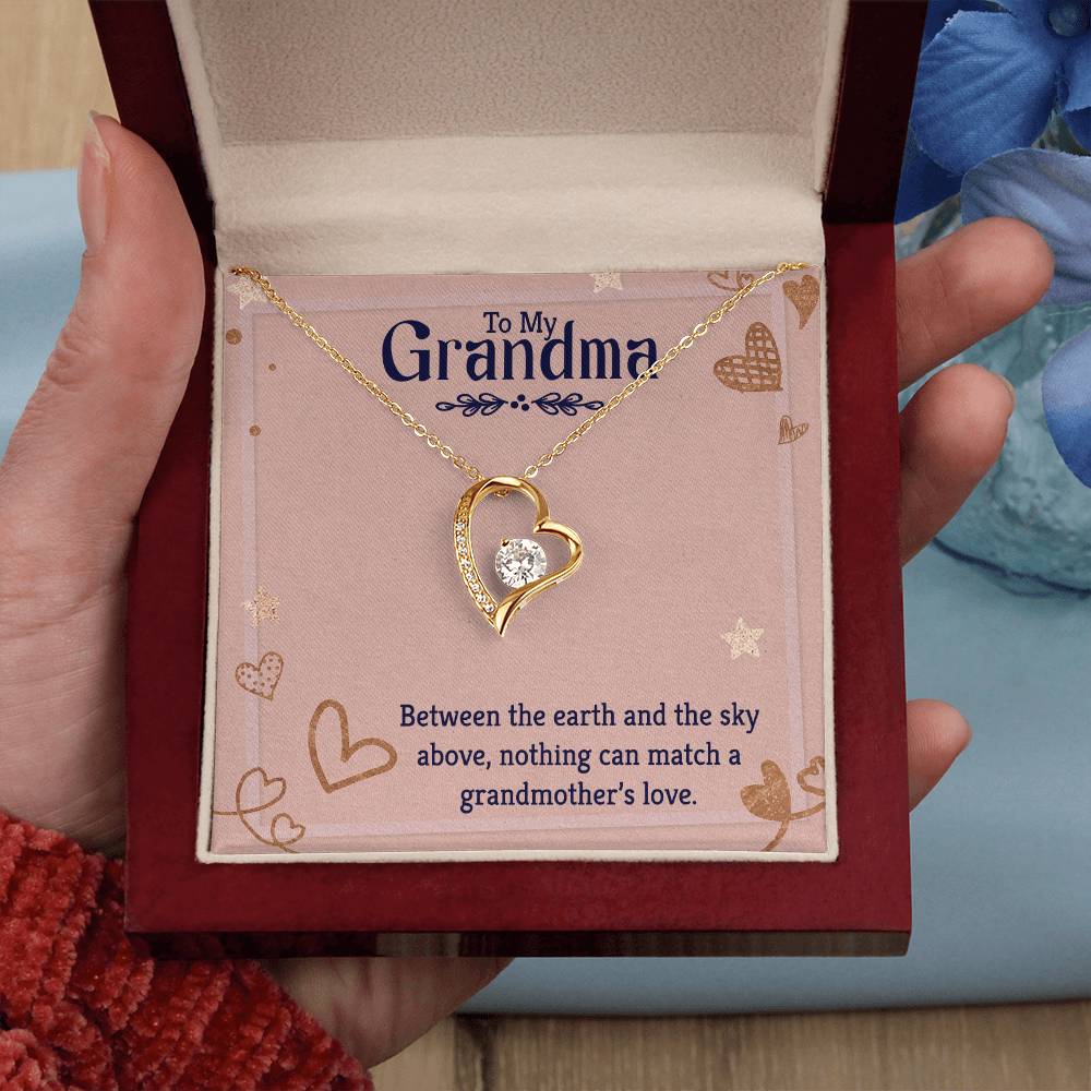To my grandmother Heart Necklace Gift-[Heartfelt Family Gift]