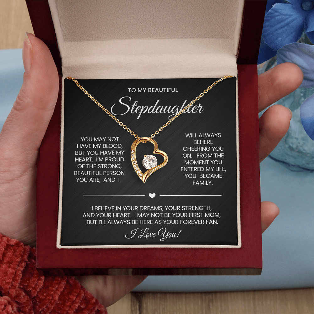 To My Stepdaughter Necklace Gift