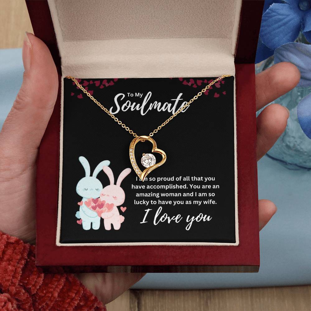 To my Soulmate Heart Necklace Gift-[Heartfelt Family Gift]