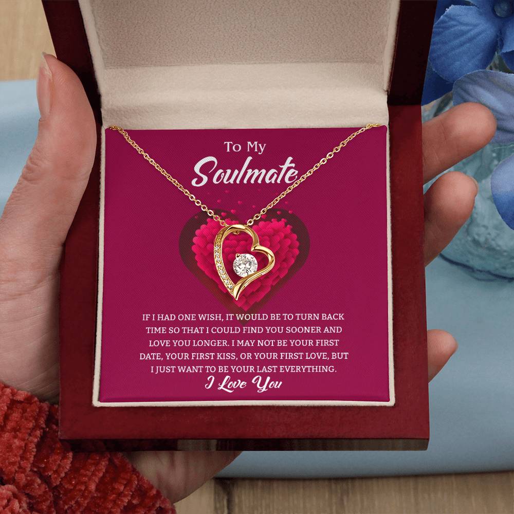 Soulmate Heart Necklace Gift-[Heartfelt Family Gift]