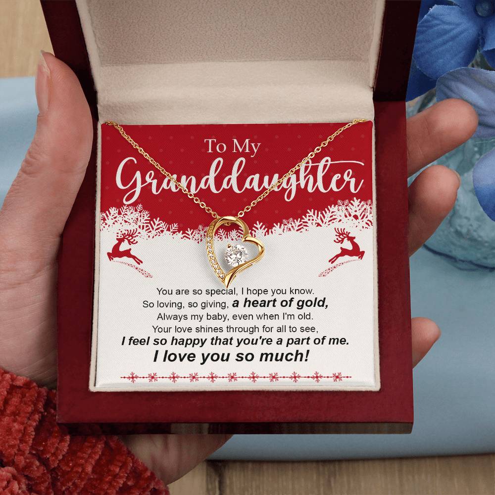 Granddaughter Necklace - Christmas and Birthday Gift for Her-[Heartfelt Family Gift]