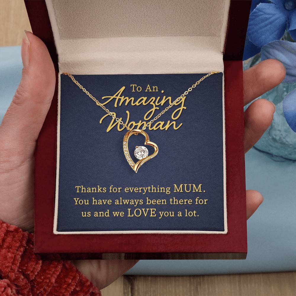 To An Amazing Women Heart Necklace Gift-[Heartfelt Family Gift]