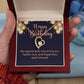 Happy Birthday Heart Necklace Gift-[Heartfelt Family Gift]
