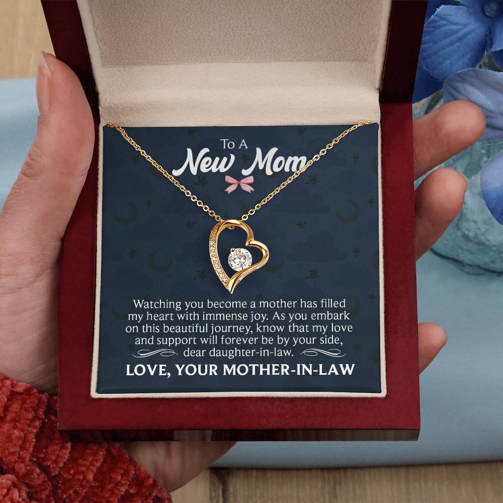 New mom Heart Necklace Gift-[Heartfelt Family Gift]
