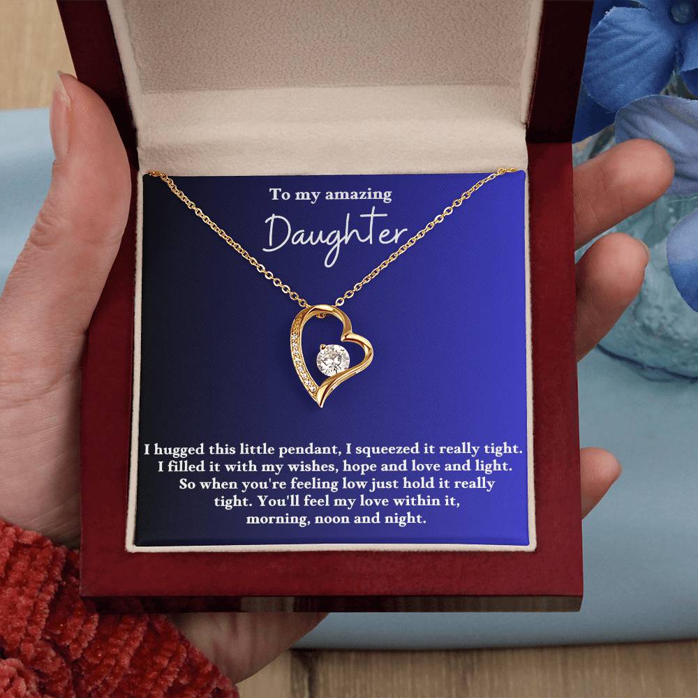 To My Daughter Forever Love  Necklace