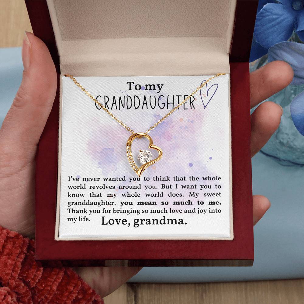 Granddaughter Necklace - Christmas  Birthday Gift for Granddaughter-[Heartfelt Family Gift]