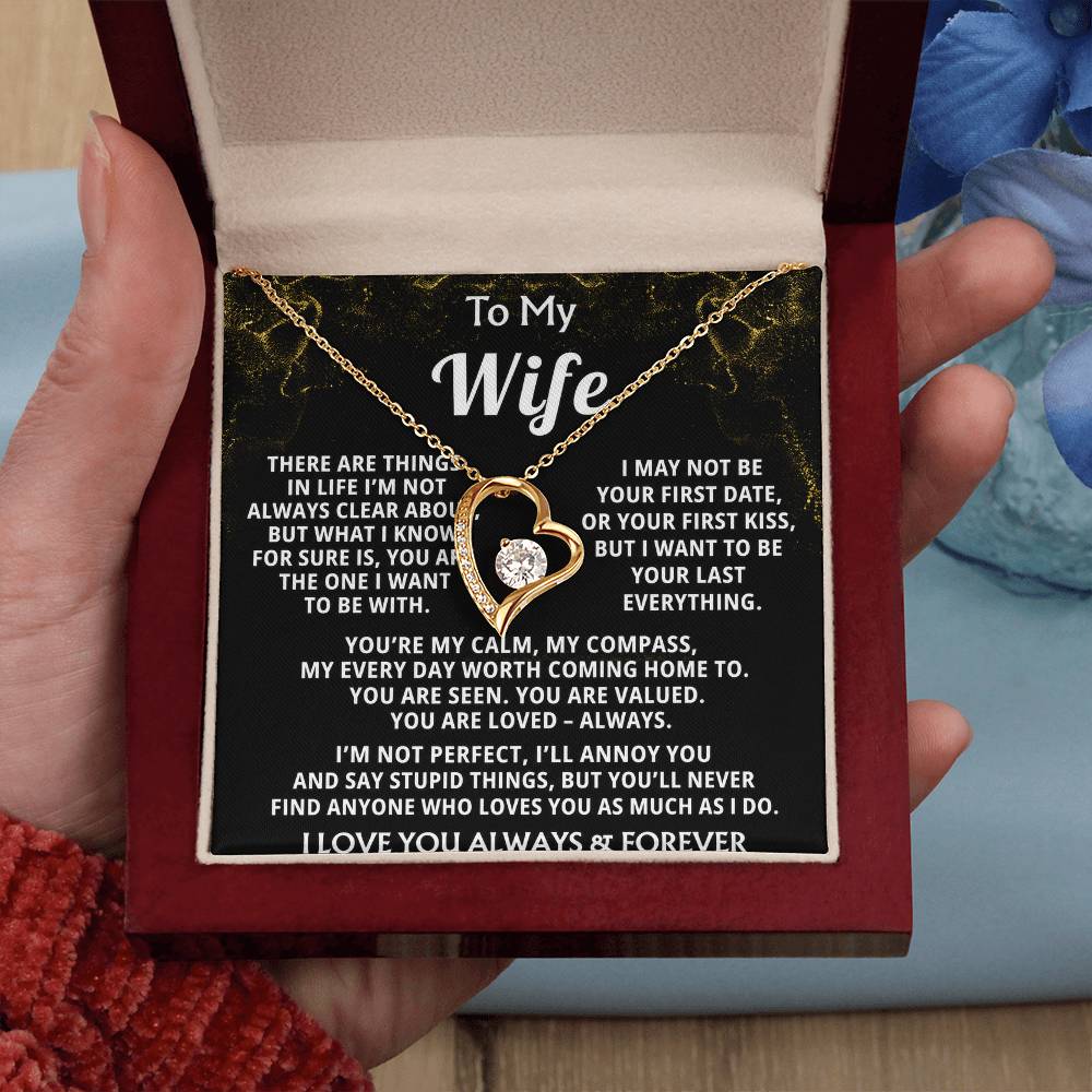 To My Wife, My heart knows you're my everything.