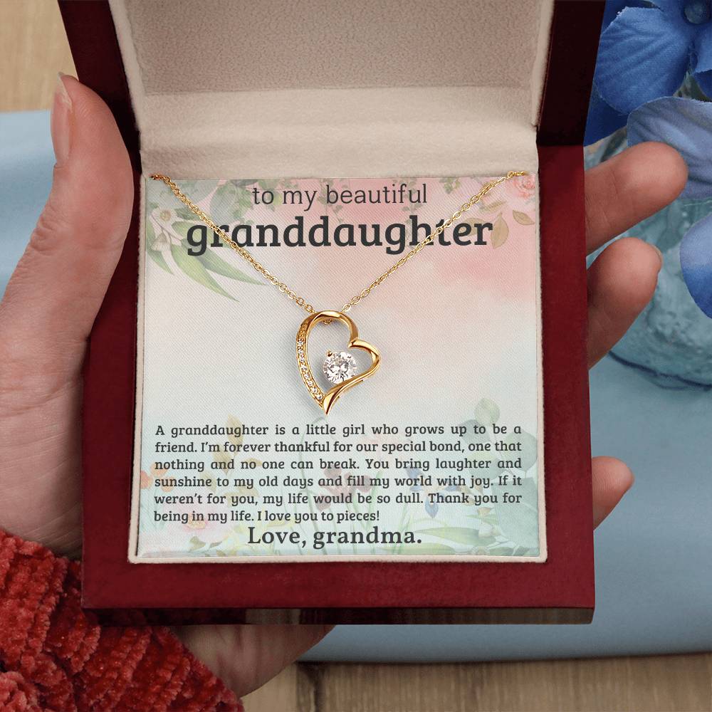 Granddaughter Necklace - Christmas or Birthday Gift - Personalized-[Heartfelt Family Gift]