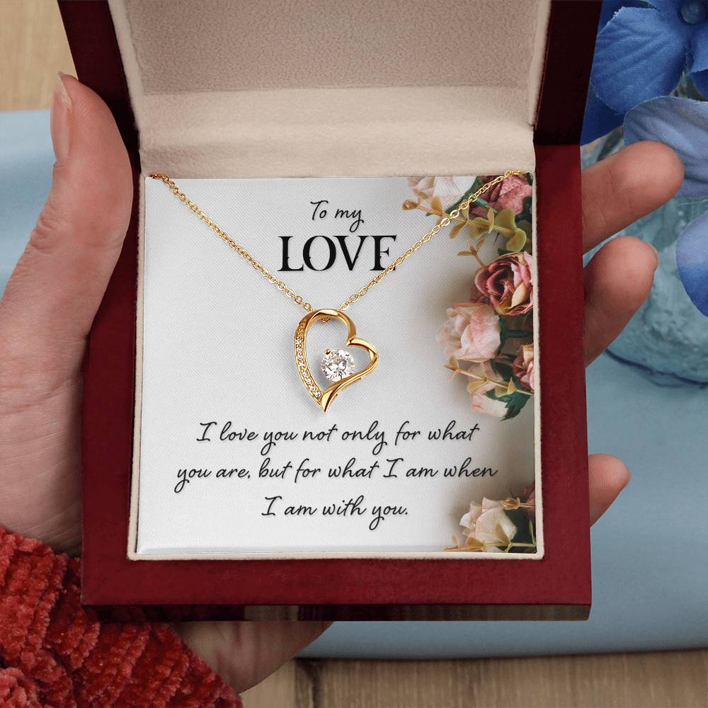 To My Love Floral Heart Necklace Gift-[Heartfelt Family Gift]