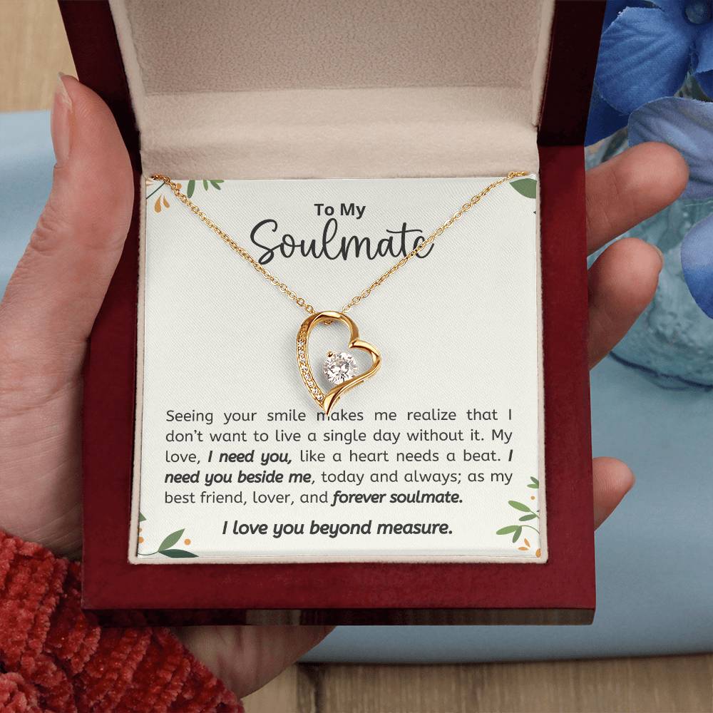Personalized Soulmate Necklace  Perfect Gift for Her on Birthday Valentines Day or Christmas-[Heartfelt Family Gift]