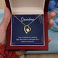 Grandma Guiding Light Heart Necklace Gift-[Heartfelt Family Gift]
