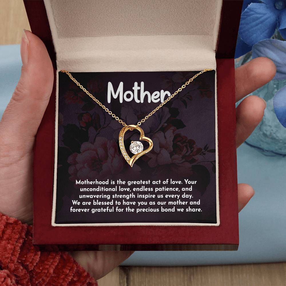Mother Motherhood Heart Necklace Gift-[Heartfelt Family Gift]