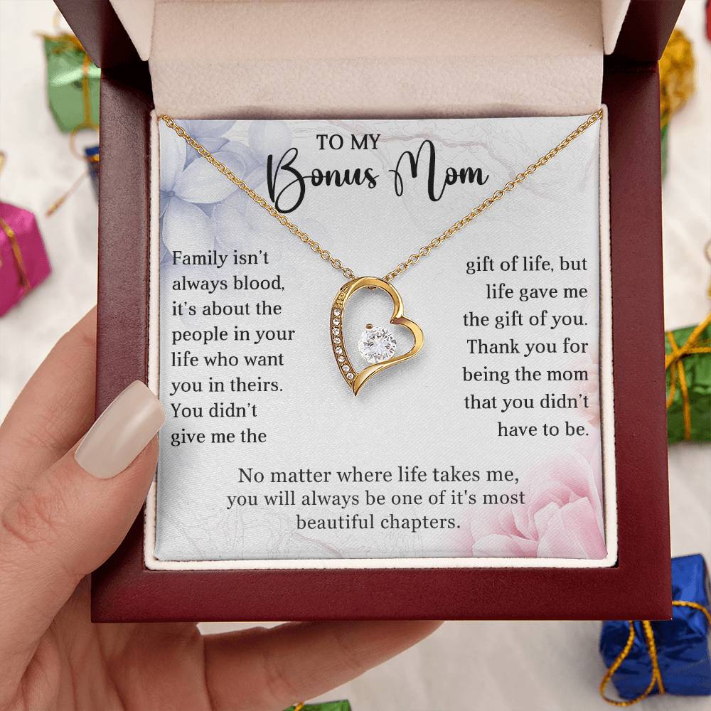 Stepmother Heart Necklace Gift