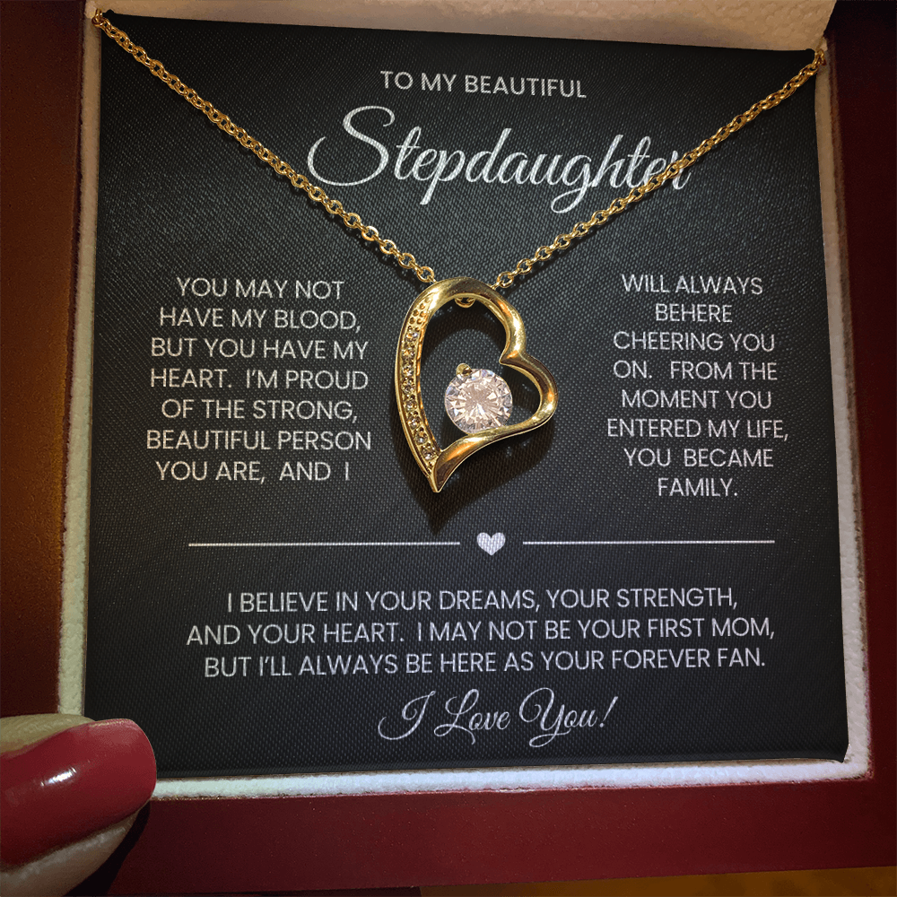 To My Stepdaughter Necklace Gift