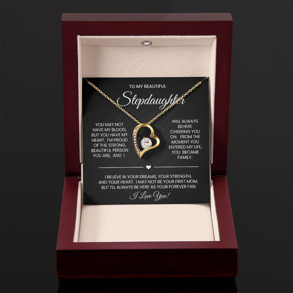 To My Stepdaughter Necklace Gift