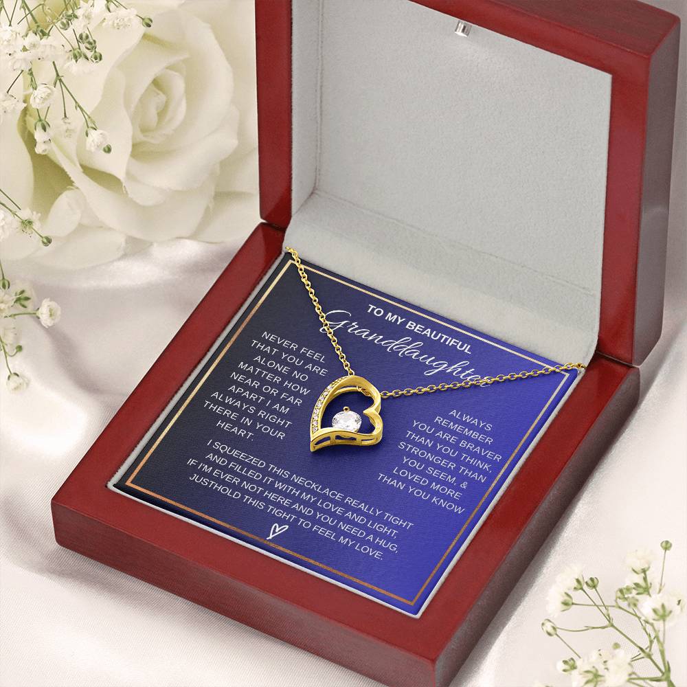 To My Grandddaughter Forever Love  Necklace