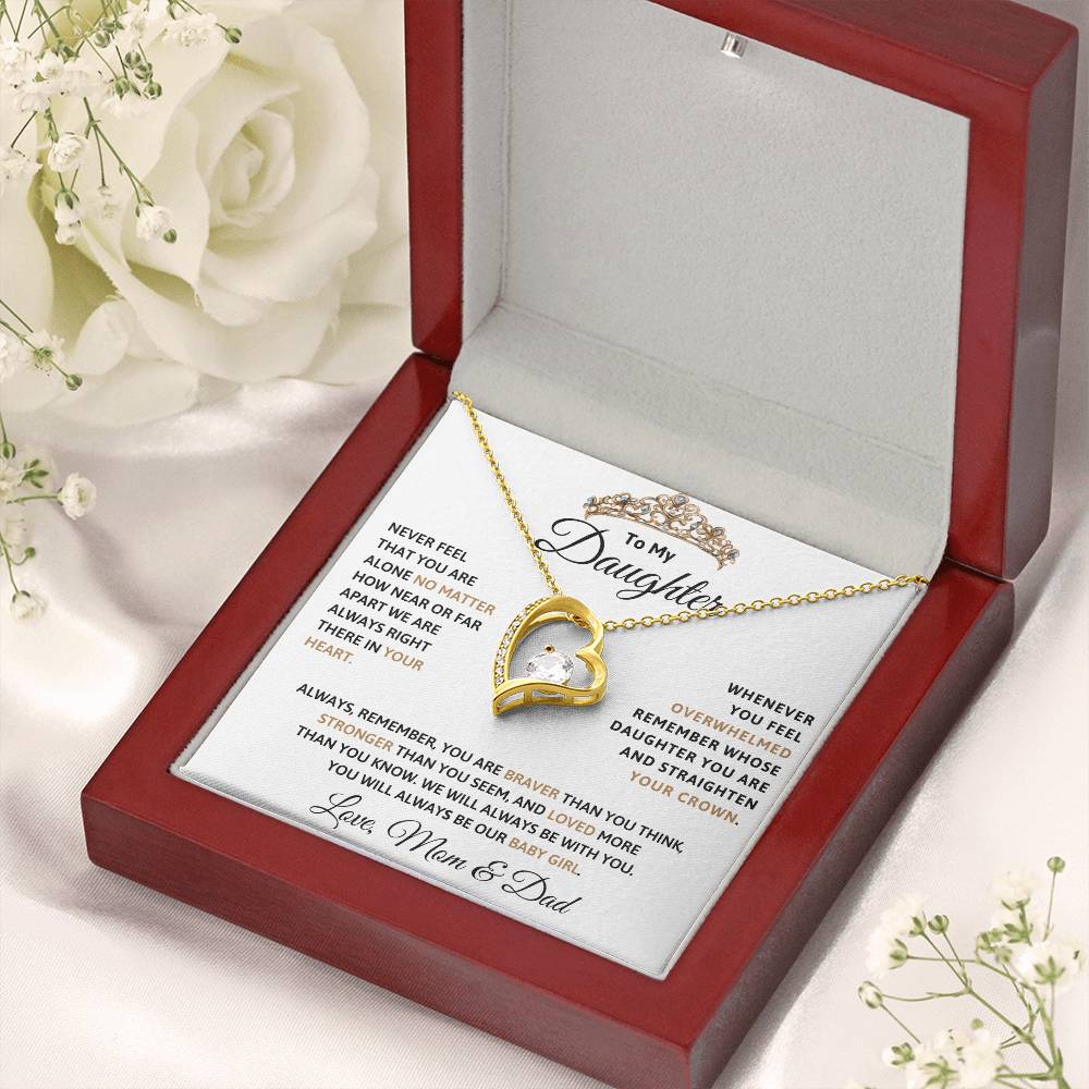 To Our Daughter Forever Love  Necklace