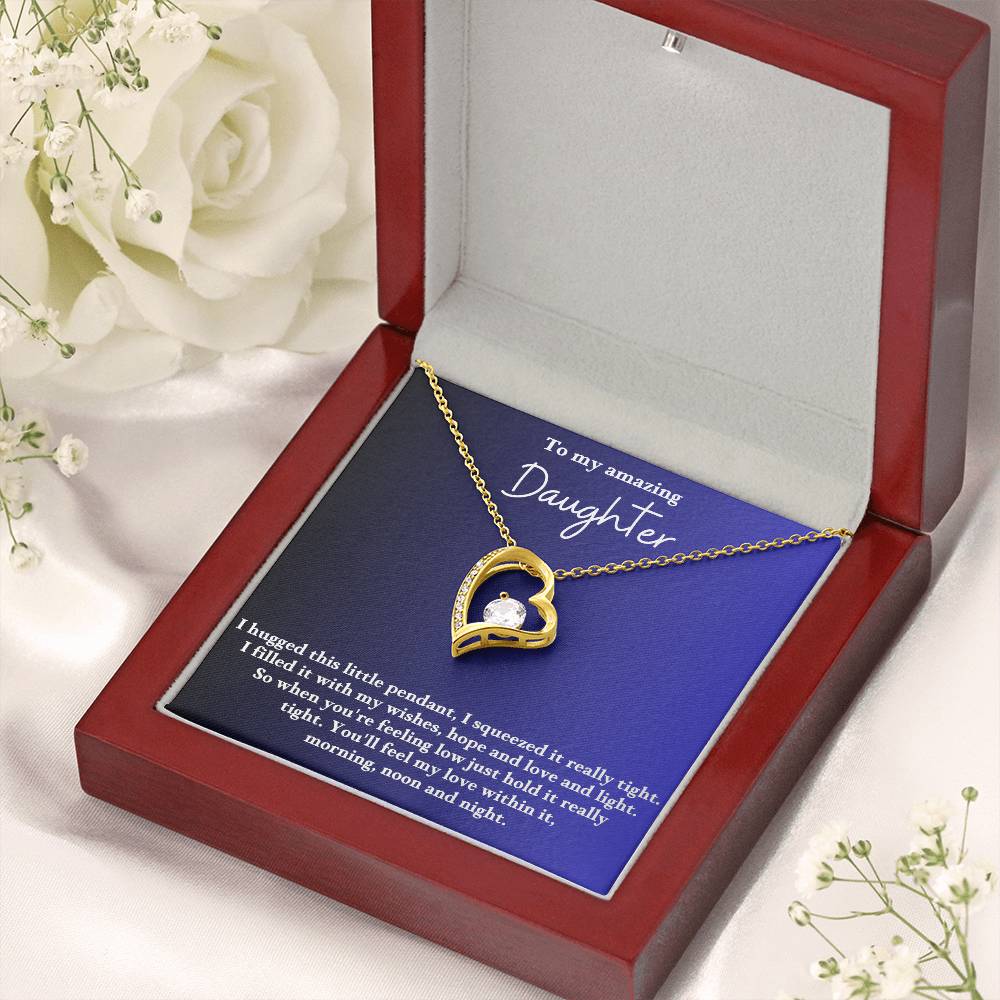 To My Daughter Forever Love  Necklace