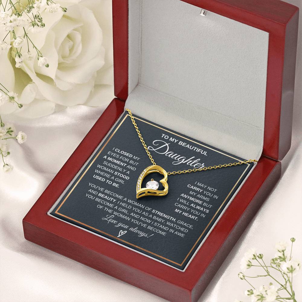 To My Daughter Forever Love  Necklace