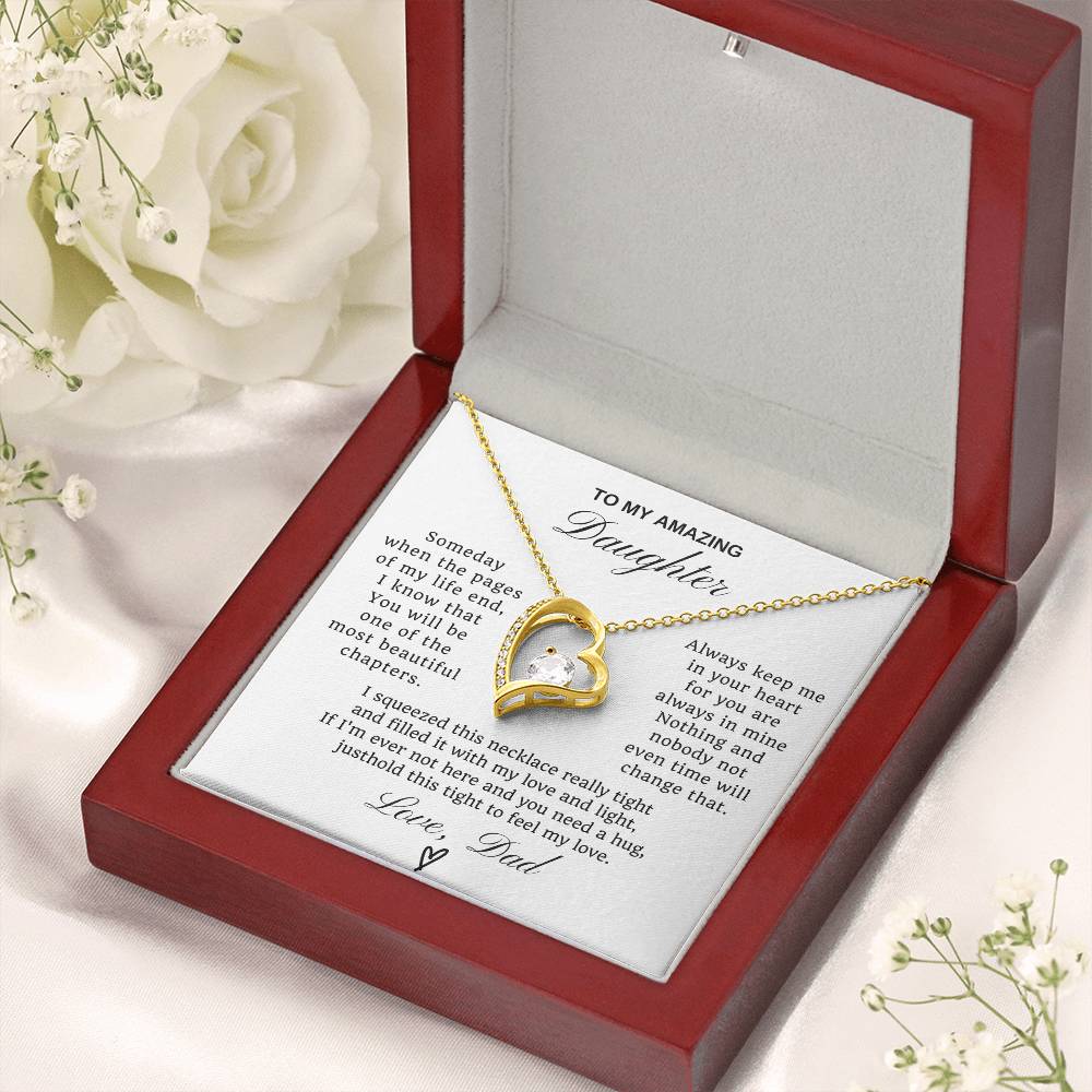 To My Daughter Forever Love  Necklace