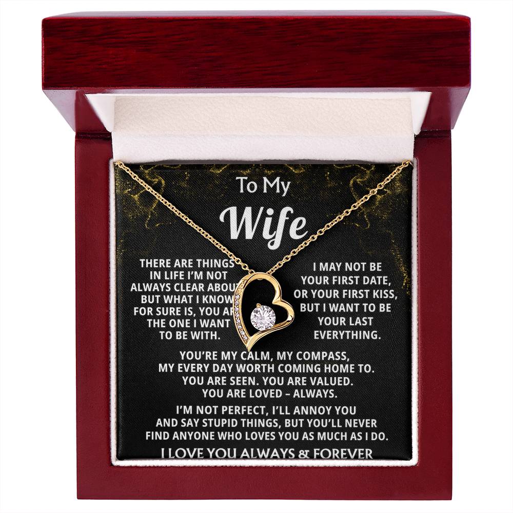 To My Wife, My heart knows you're my everything.