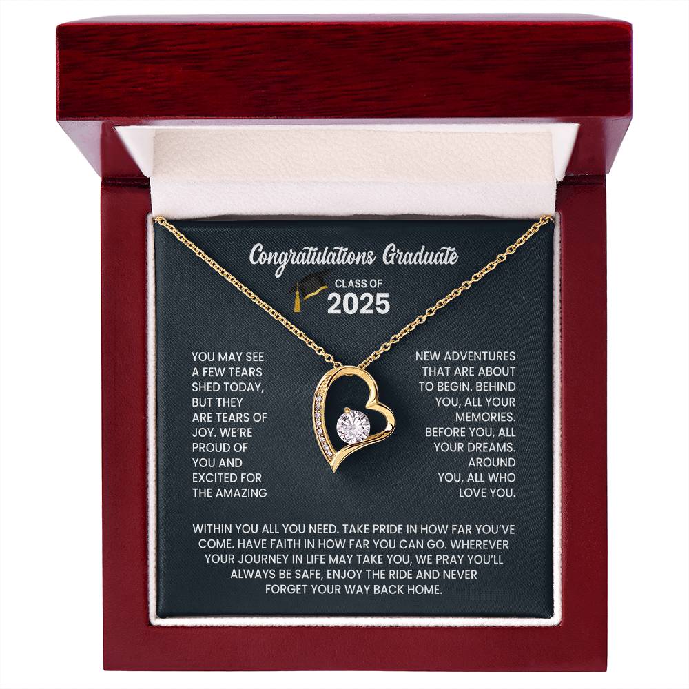 Class of 2026 Graduation Necklace Gift - Heart