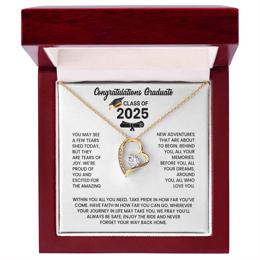 Class of 2026 Graduation Necklace Gift - Heart