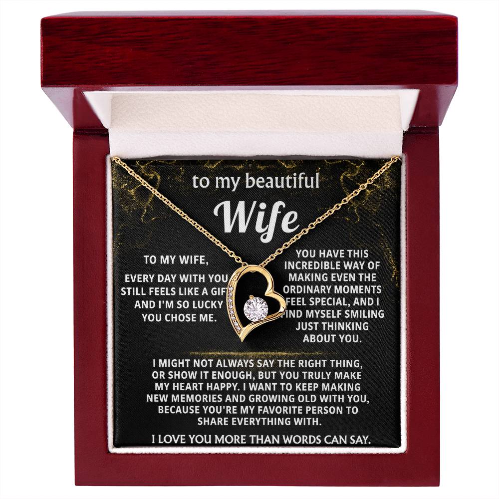 To My Wife, You make my heart happy.