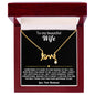 To My Wife Love Necklace
