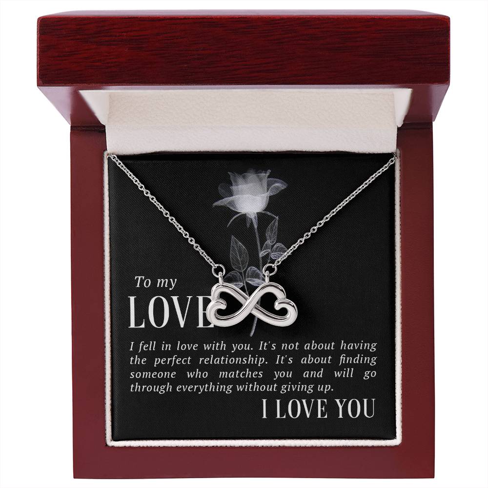 To my love endless love necklace-[Heartfelt Family Gift]