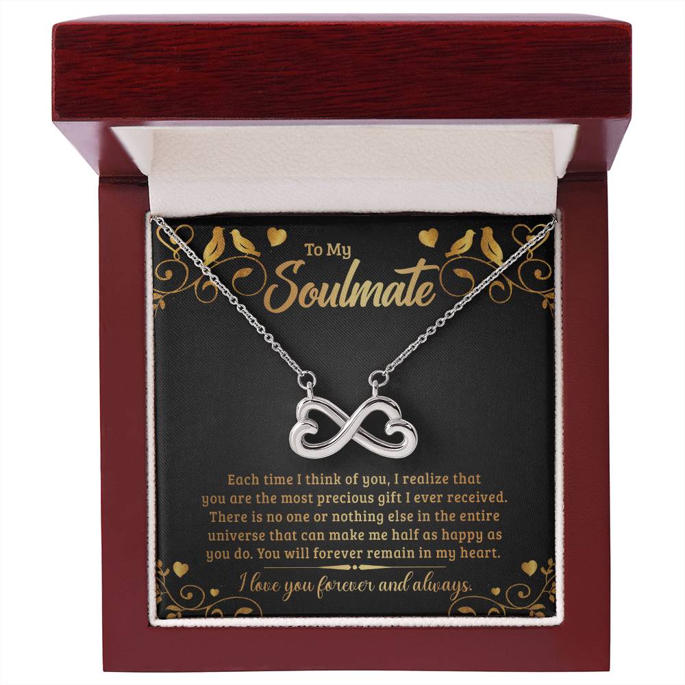 To My Soulmate endless love necklace-[Heartfelt Family Gift]