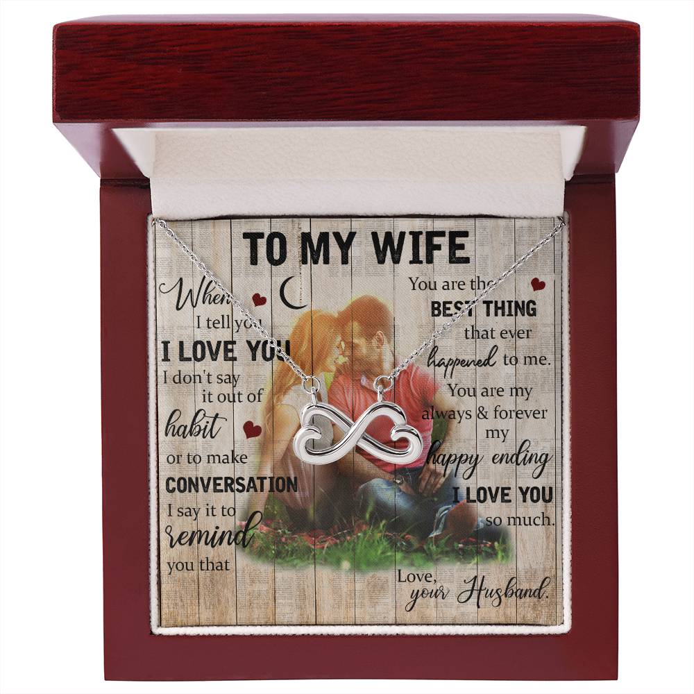 Wife Endless Love Necklace-[Heartfelt Family Gift]