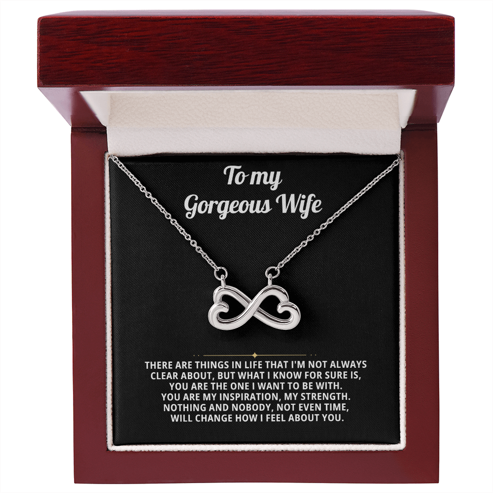 To My Wife Endless Love Necklace Gift